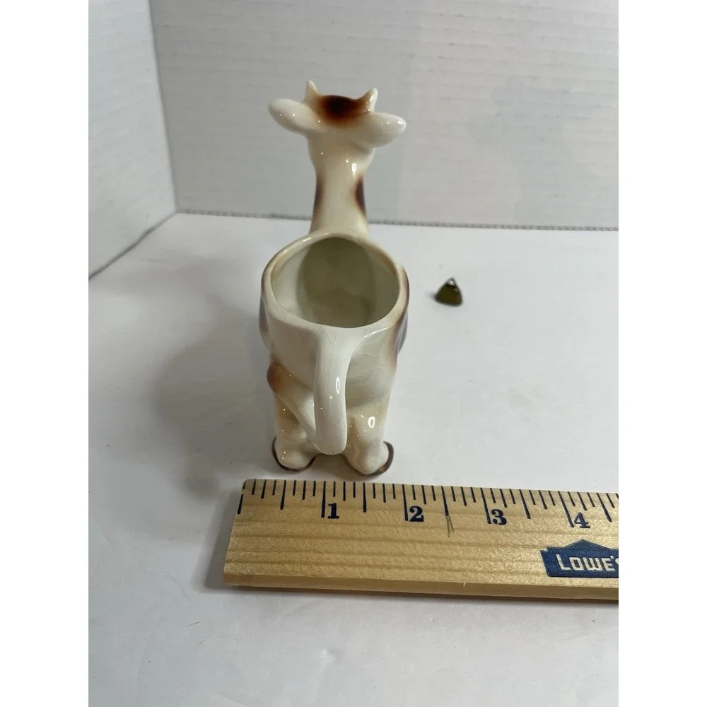 Vintage GOEBEL GERMANY Porcelain Cow Creamer, 5 3/4
